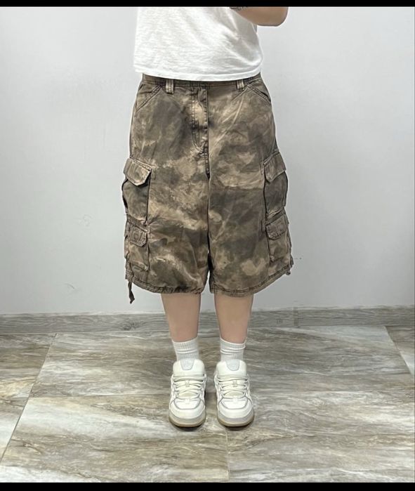 НОВІ широкі камо шорти BAGGY camo shorts cargo opium archive rap широкие шорты бегги