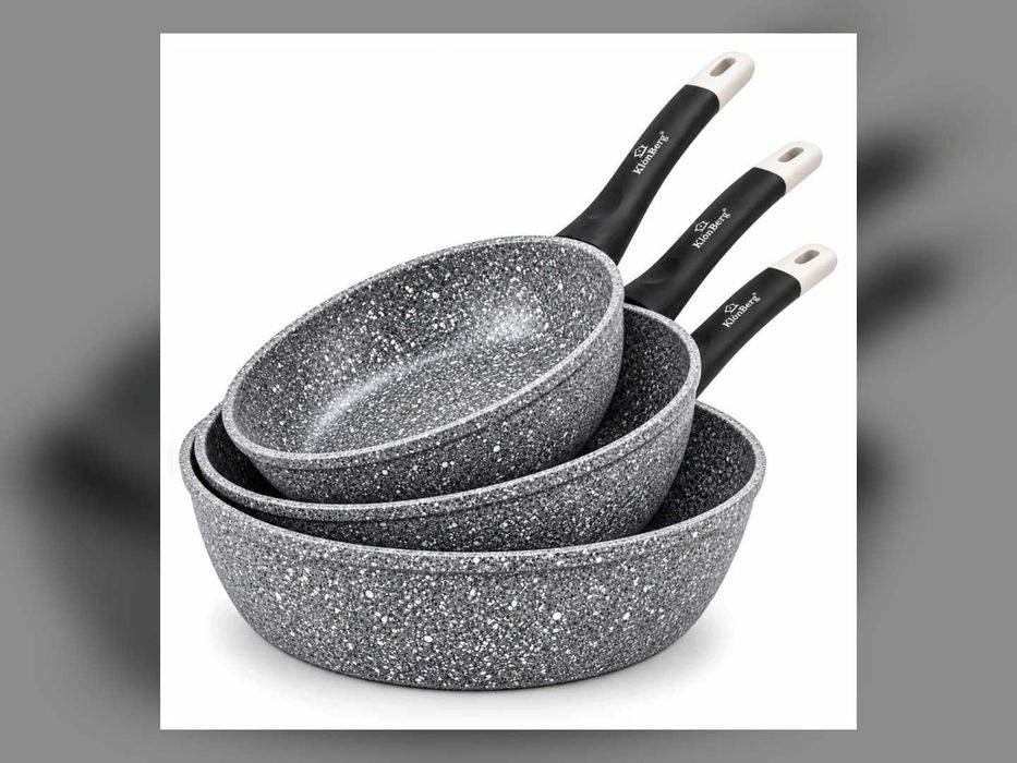 Zestaw 3 patelni granitowych 20/22/26 cm indukcja KlönBerg