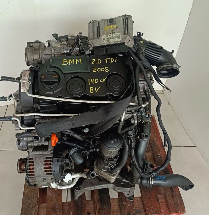 Motor VW Eos 2.0TDI 140cv BMM 8V ano 2008