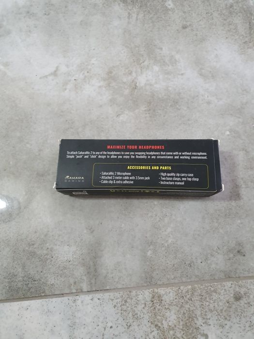 Mikrofon dołączamy SaharaMic 2