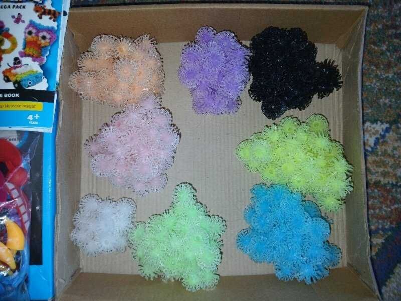 Конструктор, детский, липучка, ежик, Bunchems 400 деталей, в отл.сост.