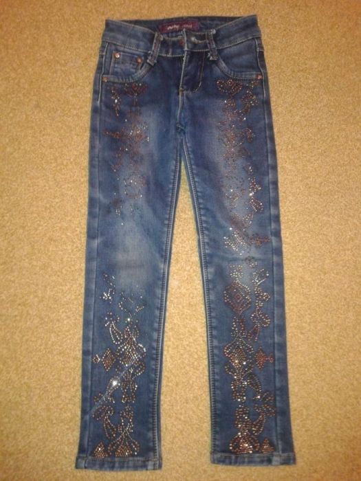 Утепленные джинсы для девочки