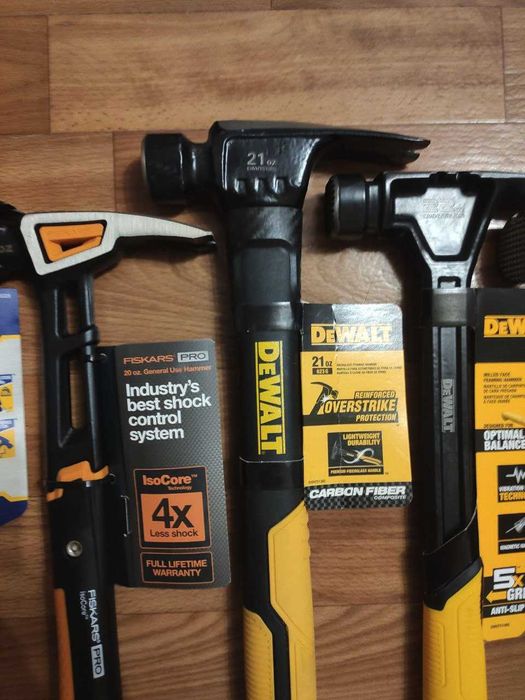 Молоток Irwin металевий Fiskars Dewalt Milwaukee