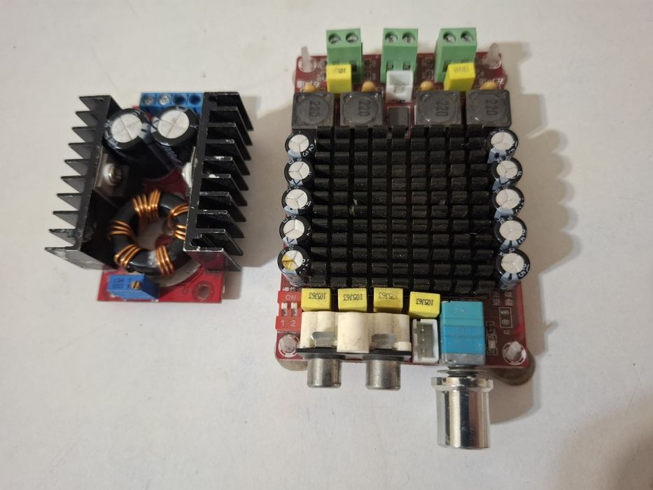 Стереопідсилювач TDA7498 2х100 Вт з перетворювачем 12/36