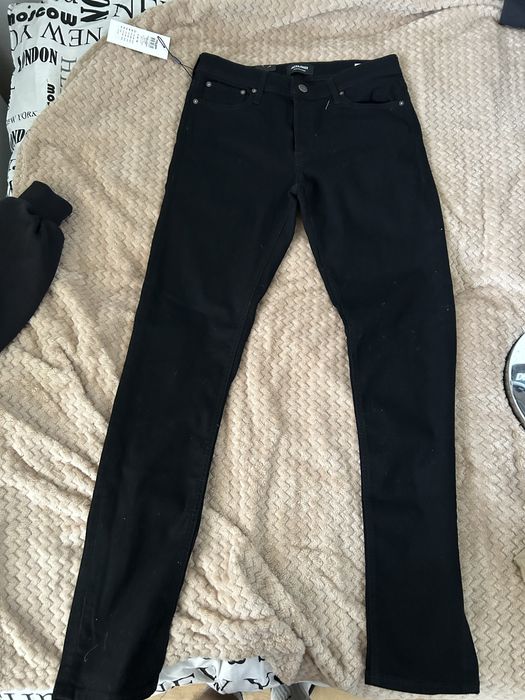 Spodnie Jack & Jones GLENN – nowe z metką, czarne, W34/L30