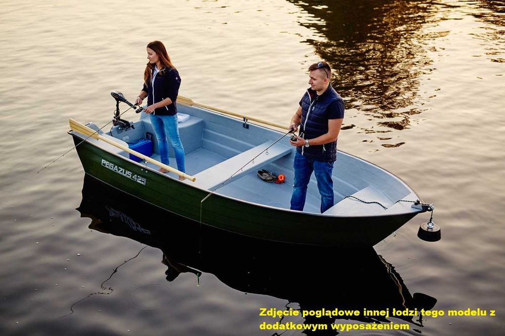 Nowa łódź PEGAZUS 425 standard z ławką. Wyprzedaż! Cena brutto 23% VAT