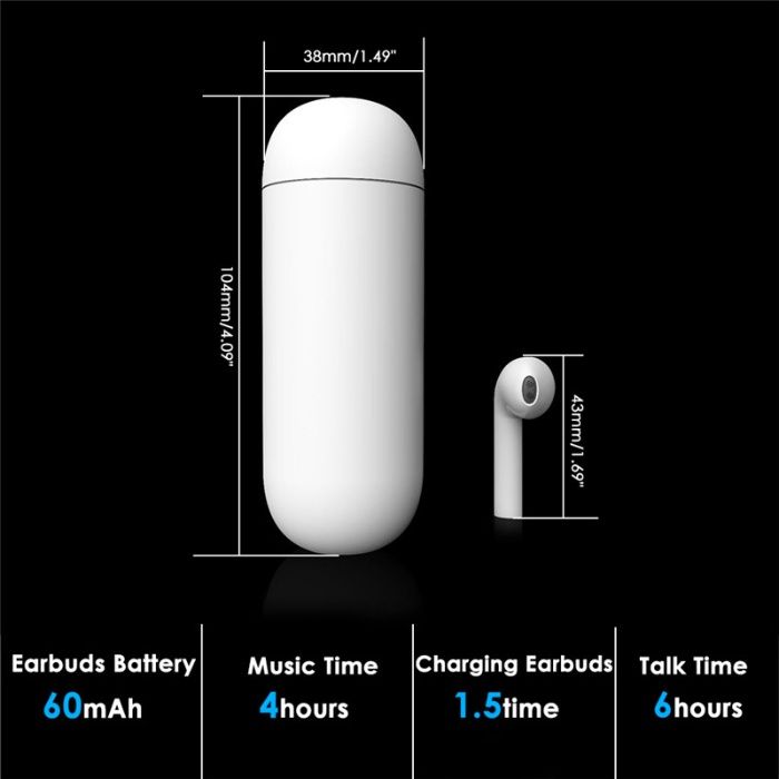Беспроводной Bluetooth наушник HBQ - i9 с док-станцией для зарядки