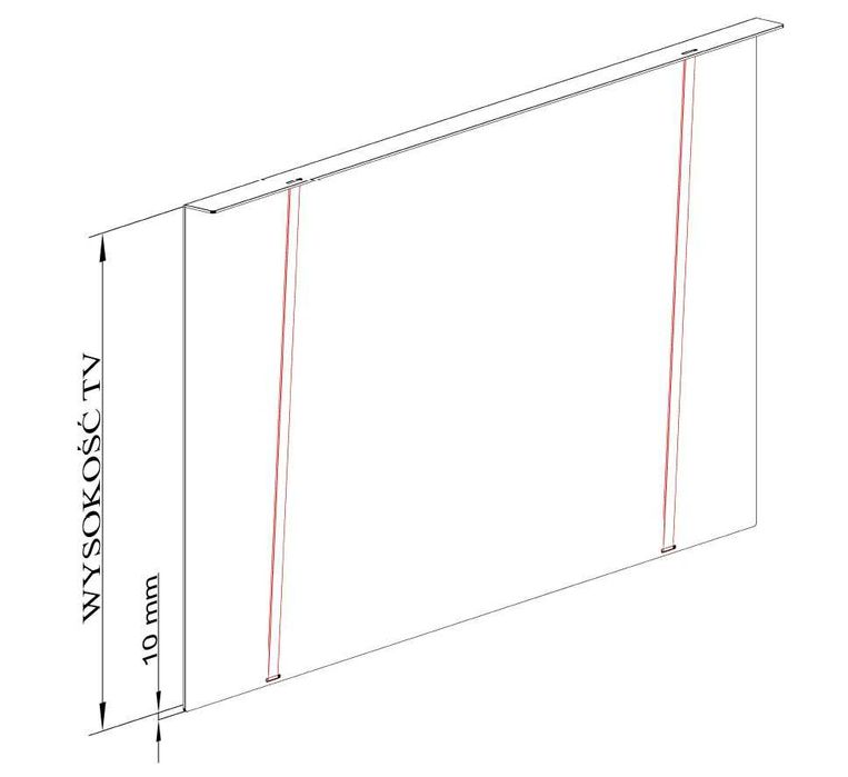 Chroń swój ekran – plexi 3mm do TV 55”, szybki montaż, Kraków