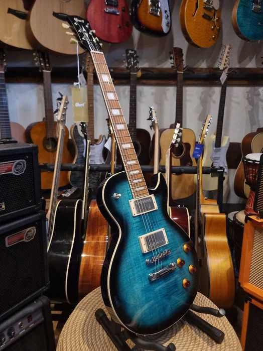 Cort CR250 DBB gitara elektryczna typu Les Paul CR-250-DBB dark blue b