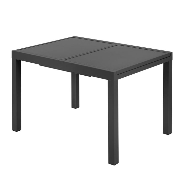 Stół aluminiowy ogrodowy rozkladany szklany