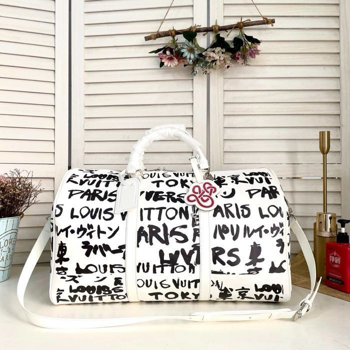 Louis Vuitton Keepall сумка мужская дорожная спортивная кожаная