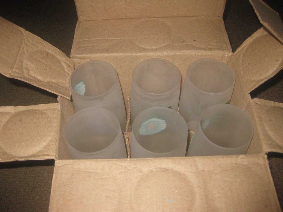 Caixa com 6 copos do Sporting/Oficiais/Embalados!