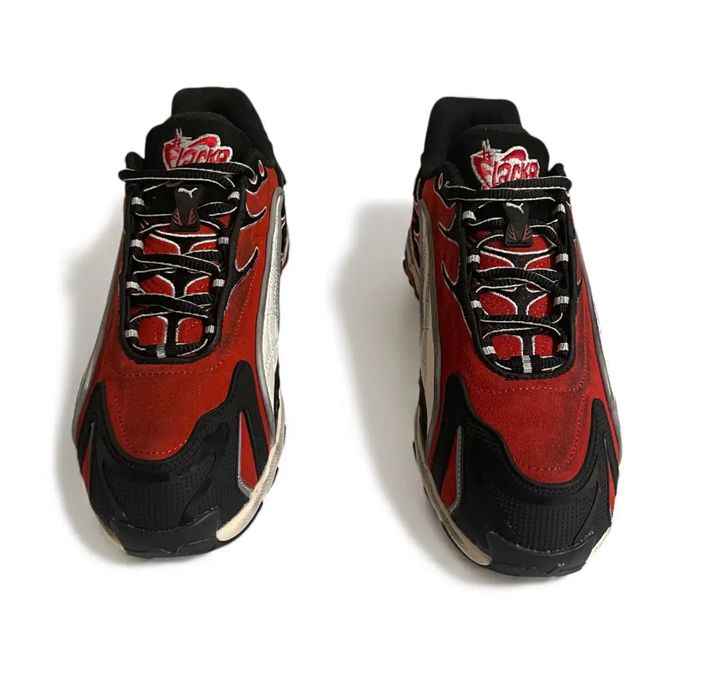 НОВИНКА‼️41-45 Puma x ASAP Rocky Inhale Distressed Black Pop Red