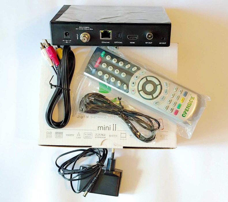 Тюнер супутниковий Openbox S3 Mini ІІ - HEVC, IPTV, T2MI, ВЧ-модулятор, СА-картоприймач