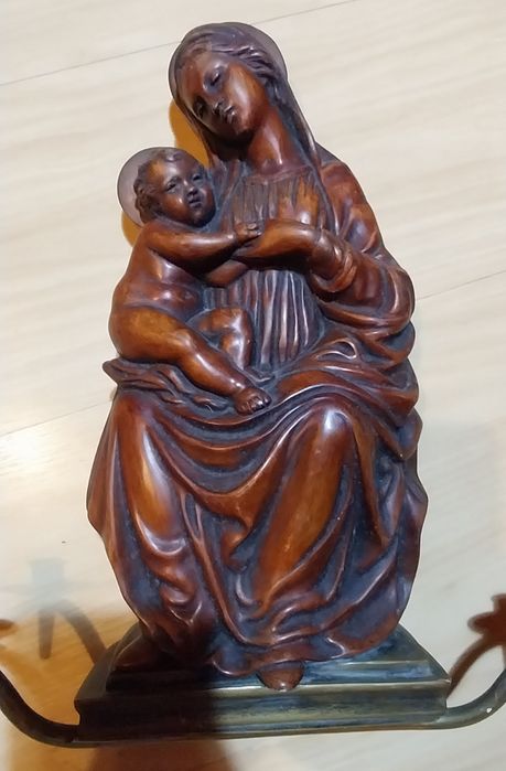 Nossa Senhora e Menino Jesus em madeira da Achatit