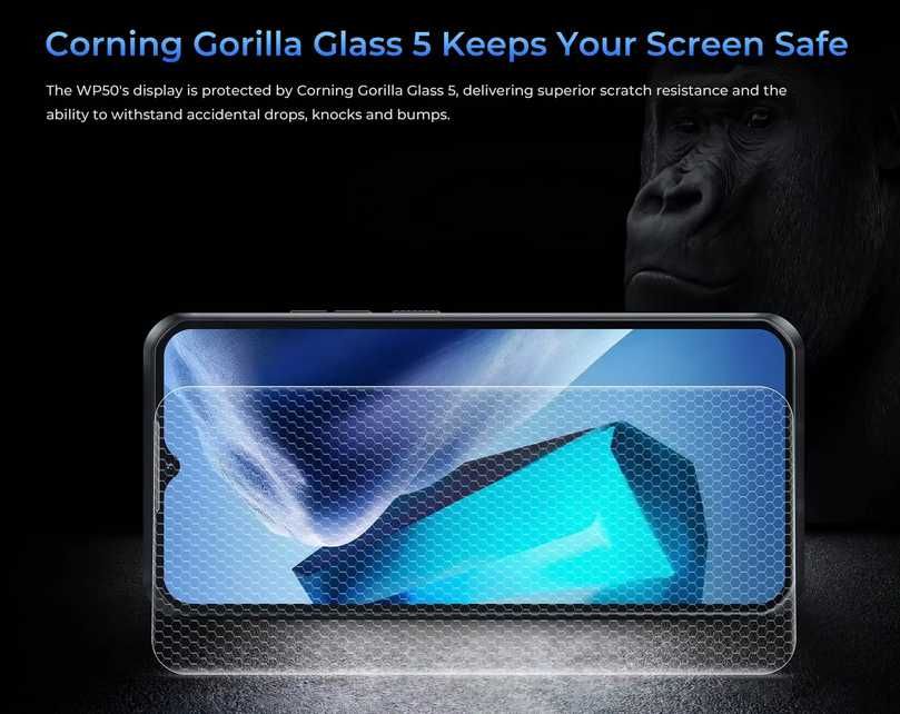 Oukitel WP50 5G. 12Gb(4+8)/256Gb, Dimensity 6100+, 48Mp, 6500Ma/h, NFC