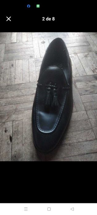 Sapatos homem Kurt Geiger (marca inglesa ), mocassim preto 42