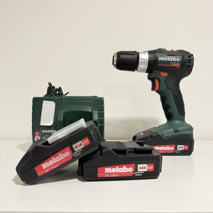 Berbequim Metabo Brushless com 3 baterias