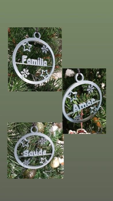 Bolas Natal personalizadas em 3D