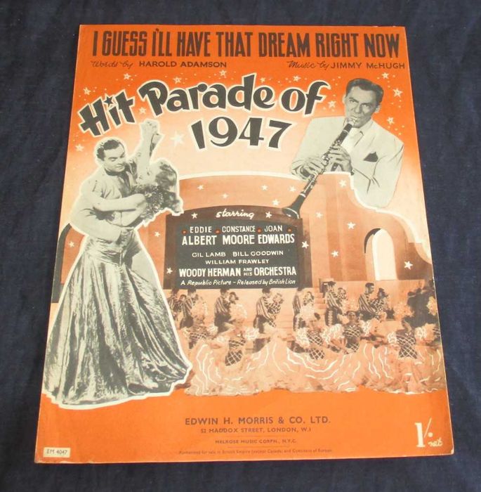 Partitura I Guess I'll Have That Dream Right Now Jimmy Mc Hugh
