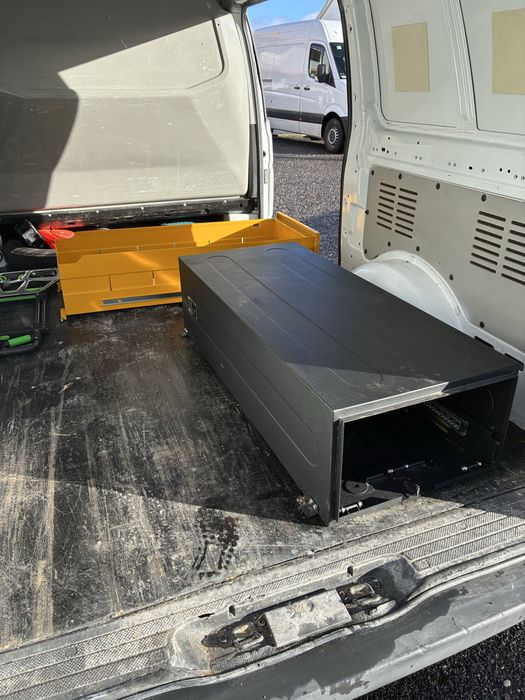 RARO Cofre anti roubo aço reforçado P/ carrinha C/gaveta deslizante