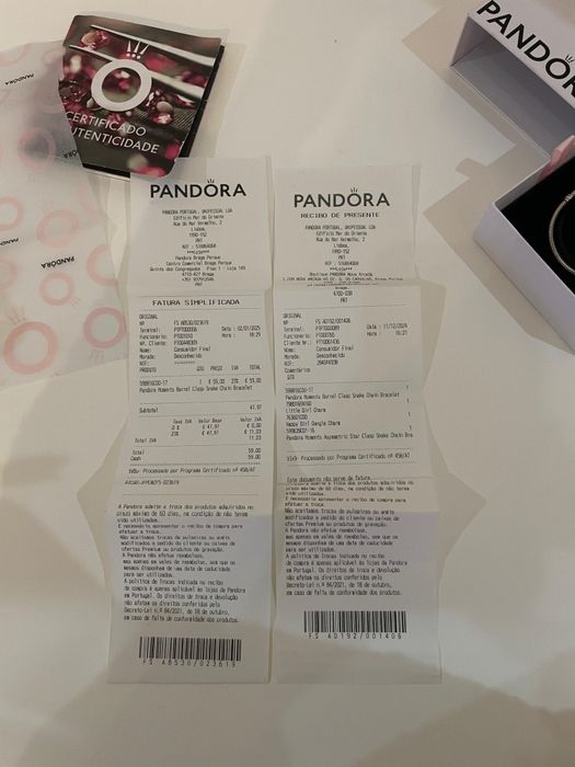 Pulseira Pandora como nova