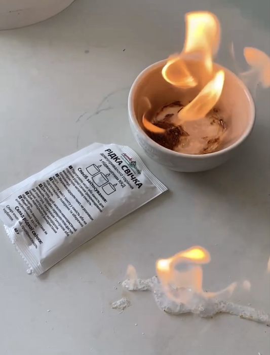 Рідка свічка: світло, тепло, підігрів їжі без світла