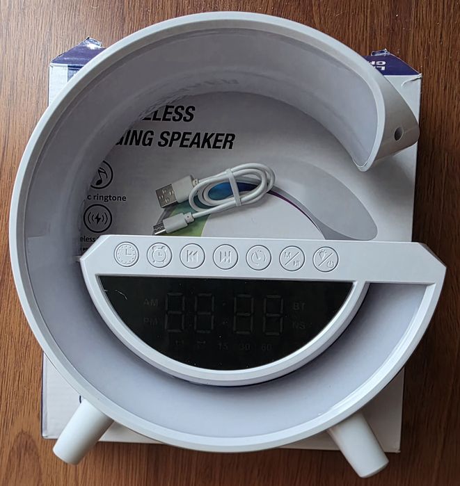 Coluna Led Com Carregador Sem Fios