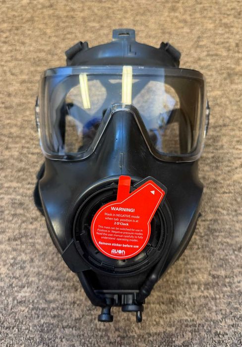 Maska przeciwgazowa Avon FM54 Respirator + przeźroczysta szybka ochronna + 2x filtr Avon CBRNCF50