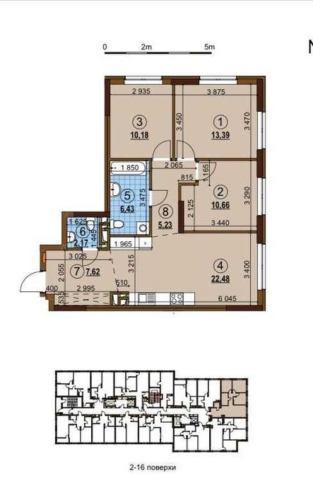 3-кімнатна квартира за адресою (площа 78,9 м²) - Atlanta.ua - фото 10