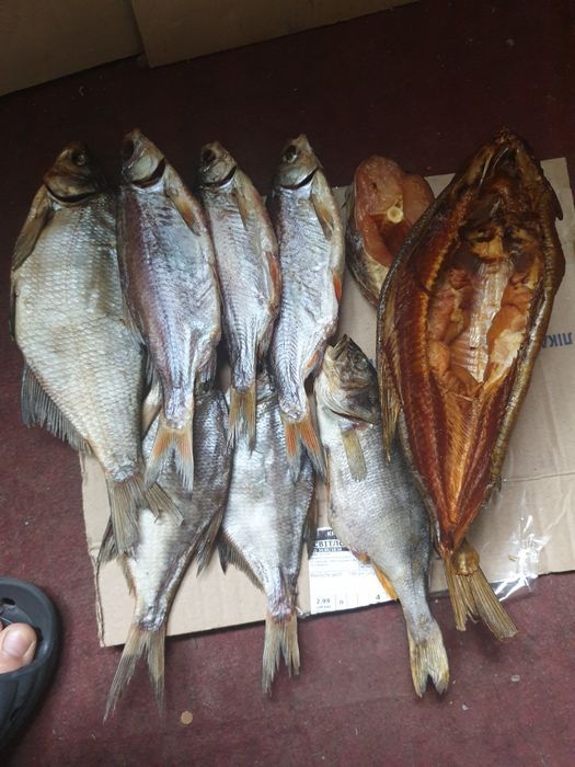 Риба малосольна Тарань з ікрою Лящь плотва сушена