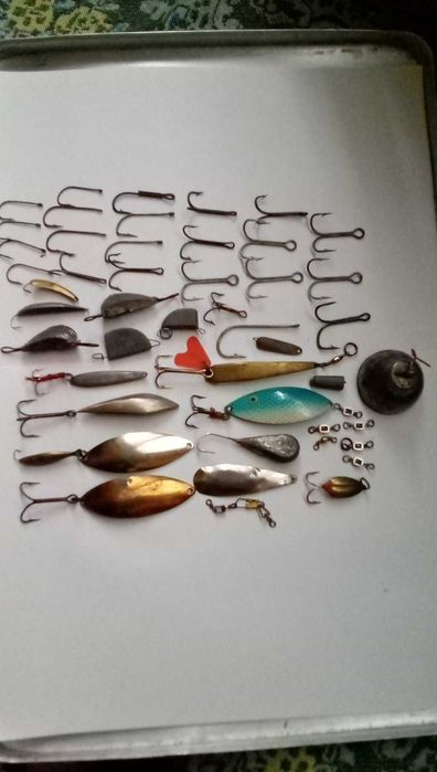 Удочка, Крючки, Блесна, Грузки