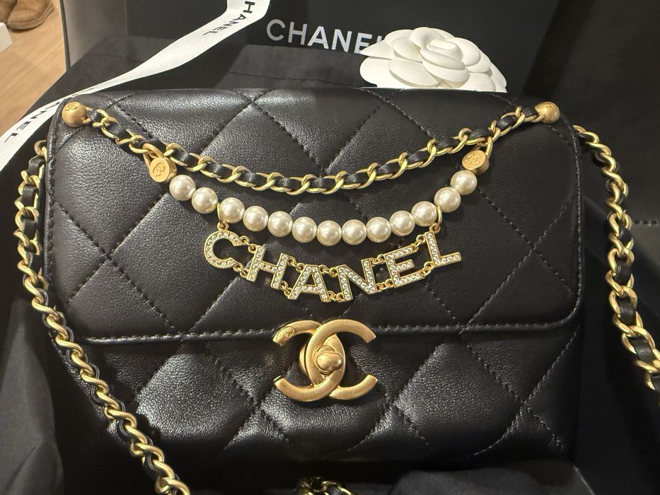 Chanel Mini Flap Bag with Pearls - seria limitowana, VIP gift