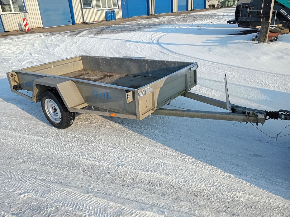 Przyczepka duża cała aluminiowa idealna pod minikoparke