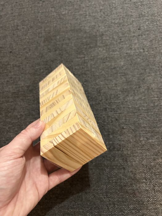 Jogo Jenga em Madeira Natural (Novo) – Ideal para Personalizar
