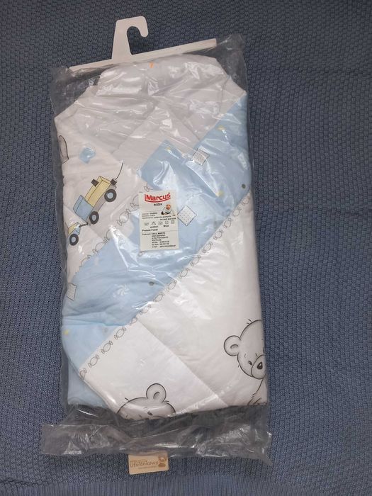 Nowy rozek, otulacz, becik dla chlopca