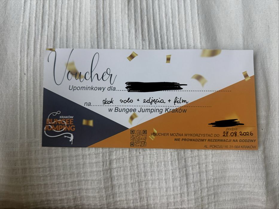 voucher na skok na bungee w krakowie