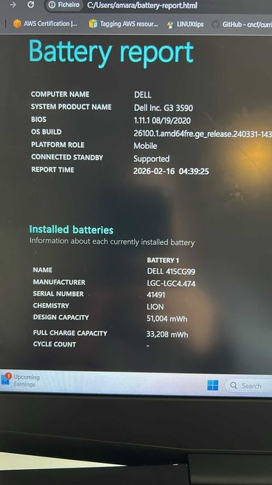 Portátil Gaming Dell G3 3590