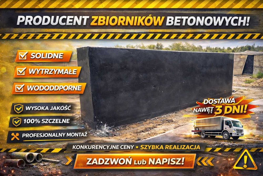 cementowy pojemnik SZAMBO betonowe SZAMBA zbiorniki deszczówka KANAŁ