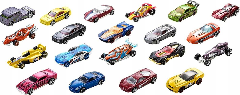 Oryginalny ZESTAW 20 autek resoraków HOTWHEELS - Okazja