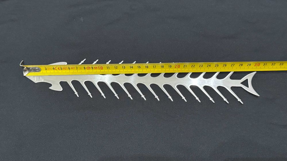 Espeto de Churrasco em Aço Inoxidável em forma de Peixe