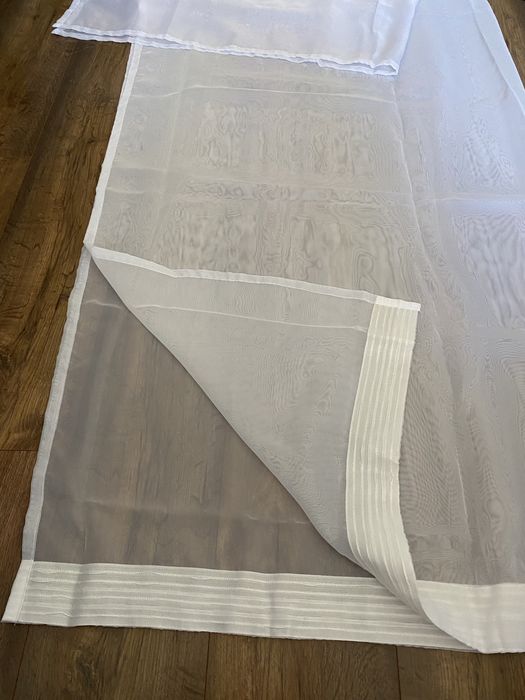 2 x firanka biała mgiełka dwie firanki jak nowe