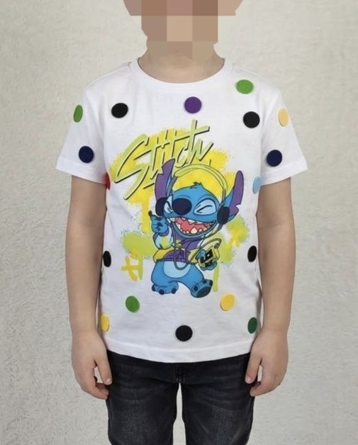 Nowa koszulka Stitch 110 Dzień Kropki