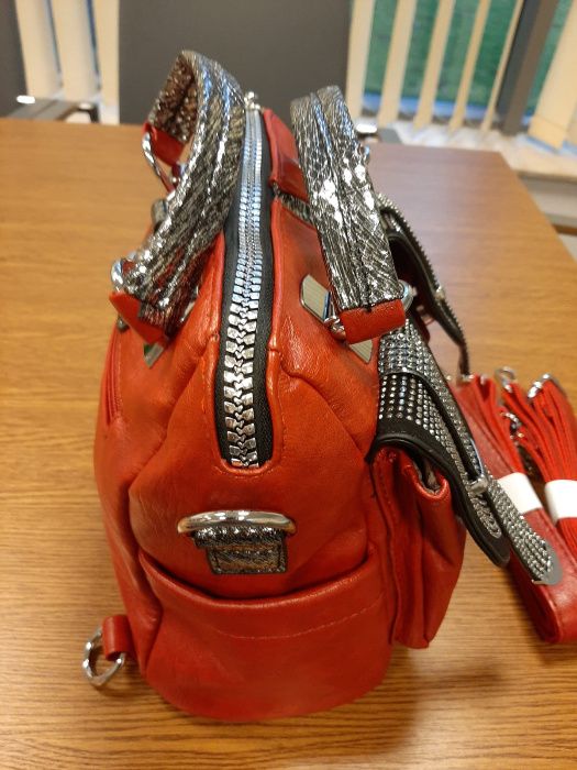 Ale Torebka damska Plecak Red