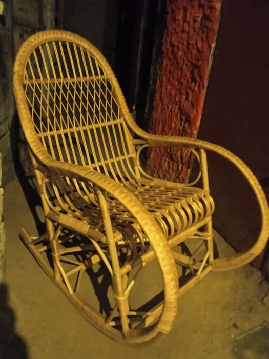 Нове крісло плетене гойдалка , качалка кресло , лоза, плетене з лози