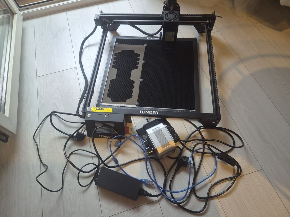 Grawerka laserowa LONGER RAY5 20W + chłodzenie + plaster miodu
