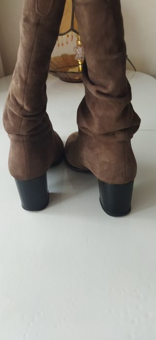 Чоботи зимові,замша.