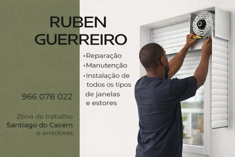 Arranjo e manutenção de estores/janelas