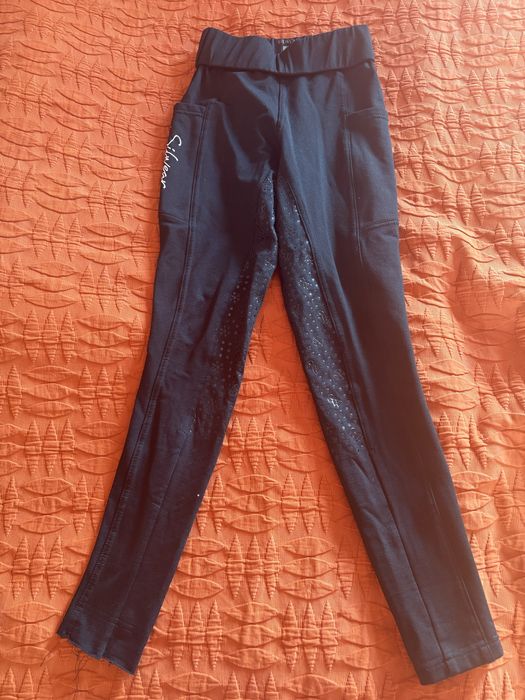 Bryczesy zimowe Silwear czarne XS