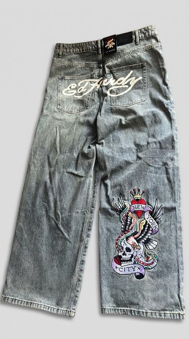 широкі джинси Ed Hardy, повністю нові